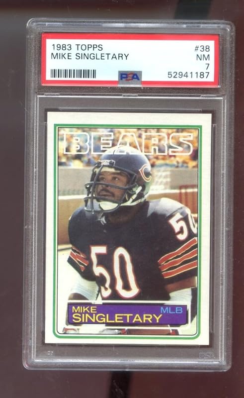 1983 Topps #38 Mike Singletary ROOKIE RC Bears PSA 7 NM Graded Football Card NFL