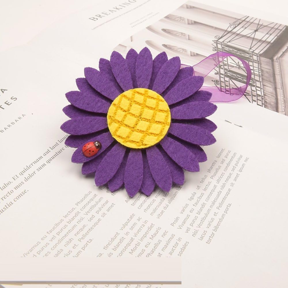 Alzapaños de girasol para cortinas morados ideales para salones luminosos