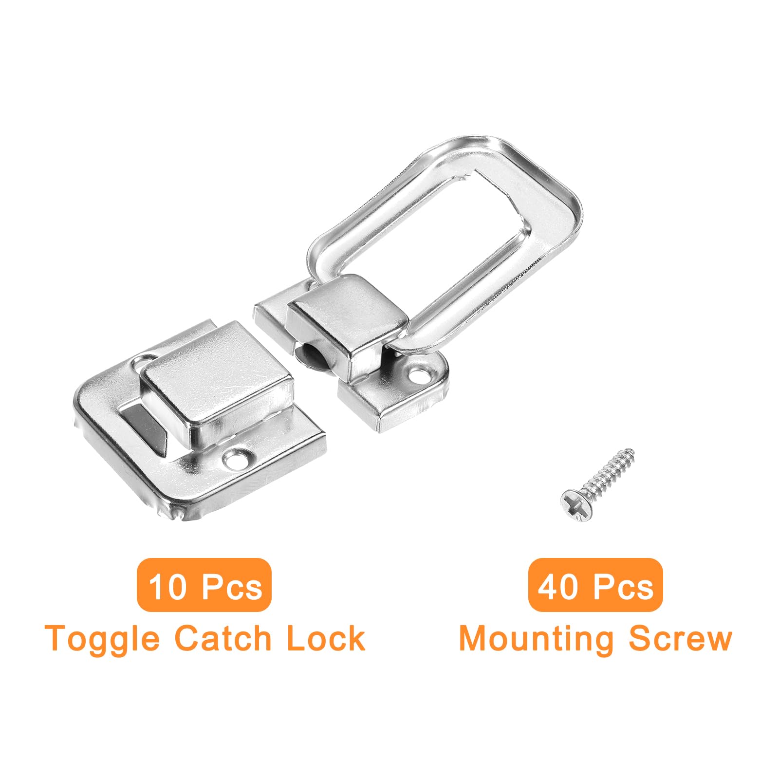 Sturdy Lock Toggle Catch, Metal Box Latch Buckle Lock For Medicine Box, Flight Case, Tool Box, Pack Of 4 - View #12