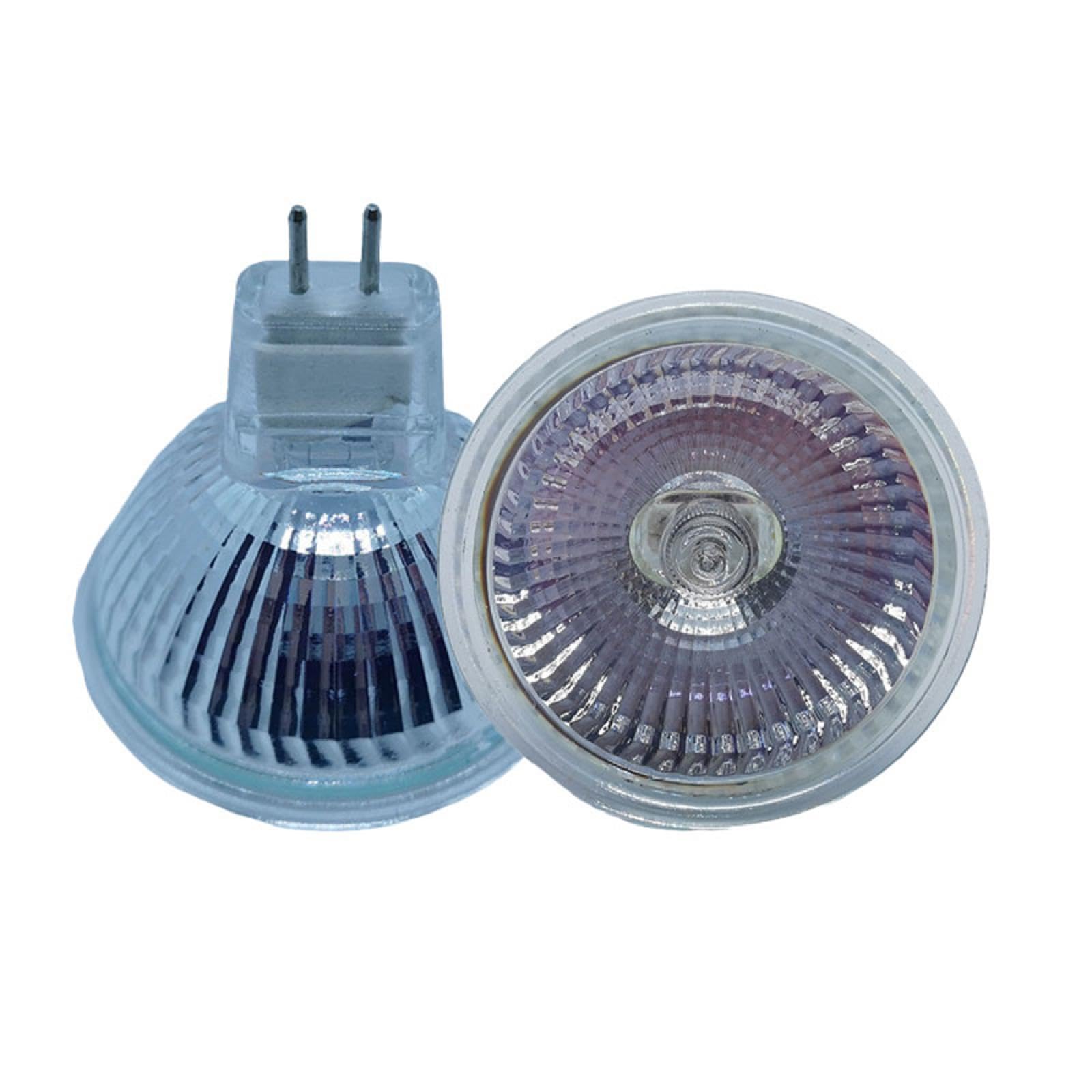 Ampoule Spot MR16 35W 220V Ampoule Spot Halogène MR16 50W Gu5.3 Blanc Chaud Pour Paysage, Lumières Sur Rail, Fibre Optique, Lampes De Bureau 10Pc 10W