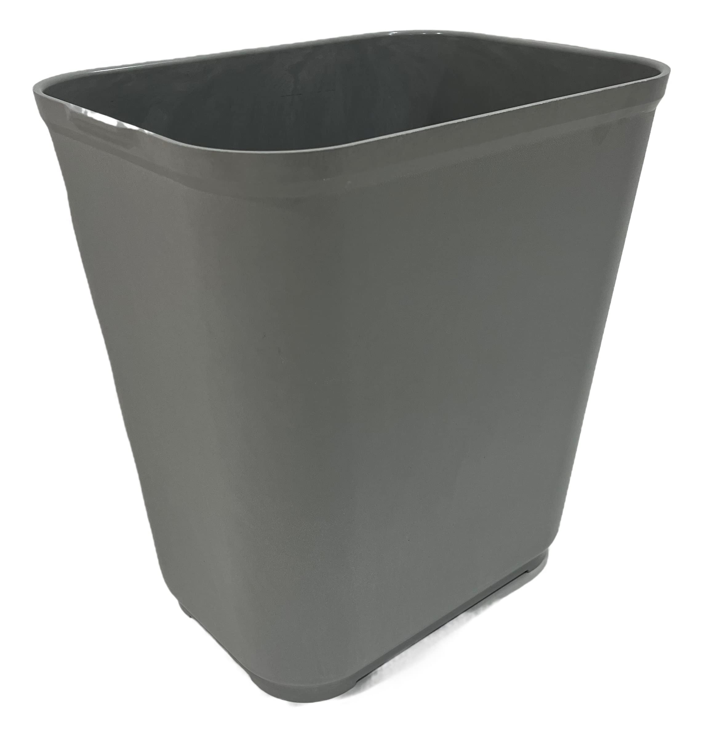 iLiving ILG-807G Commercial Fiberglass Fire-Resistant Trash Can, 7 Quart / 1.75 Gallons, Gray