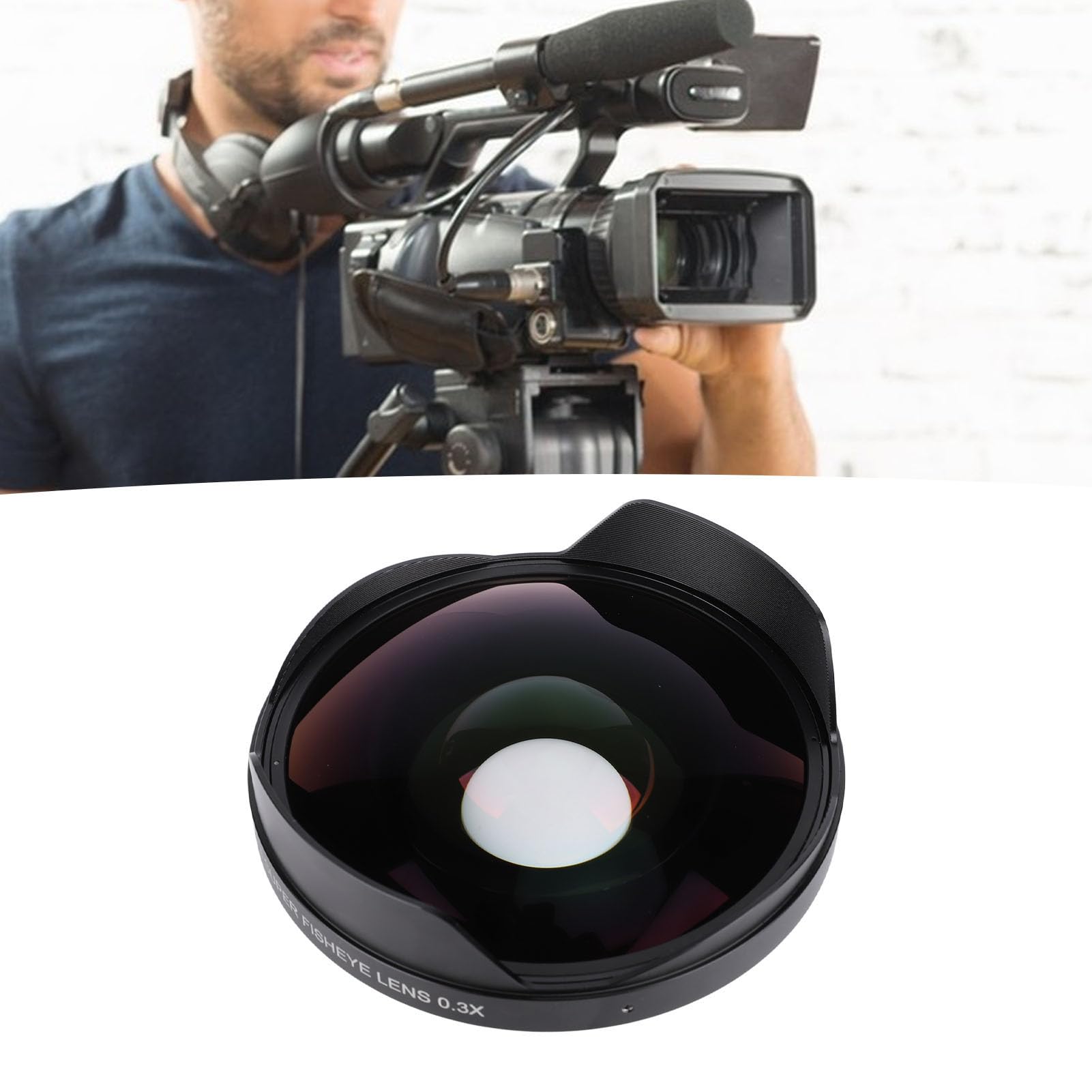 Amazon | フィッシュアイレンズ広角、72mm 0.3x HD魚眼レンズ