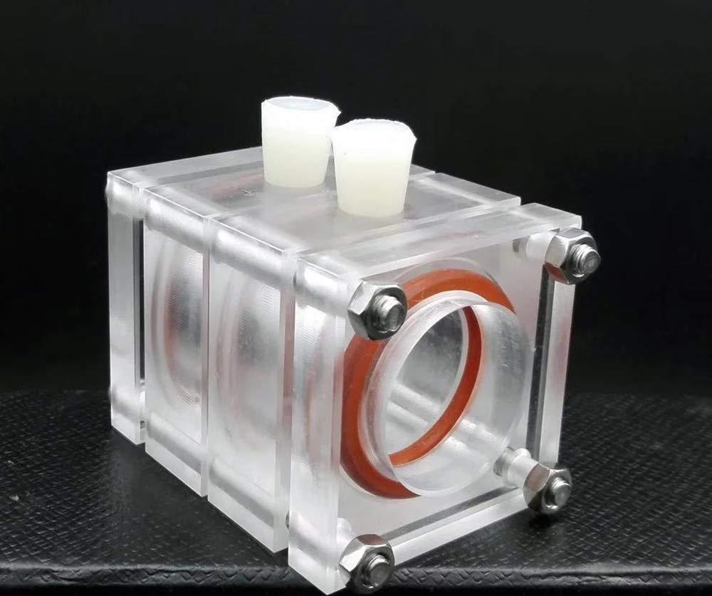 1 szt. Akrylowe ogniwo elektrolityczne o wysokiej przezroczystości do cynku, aluminium i powietrza - zaawansowany reaktor mikrochemiczny(300ML)