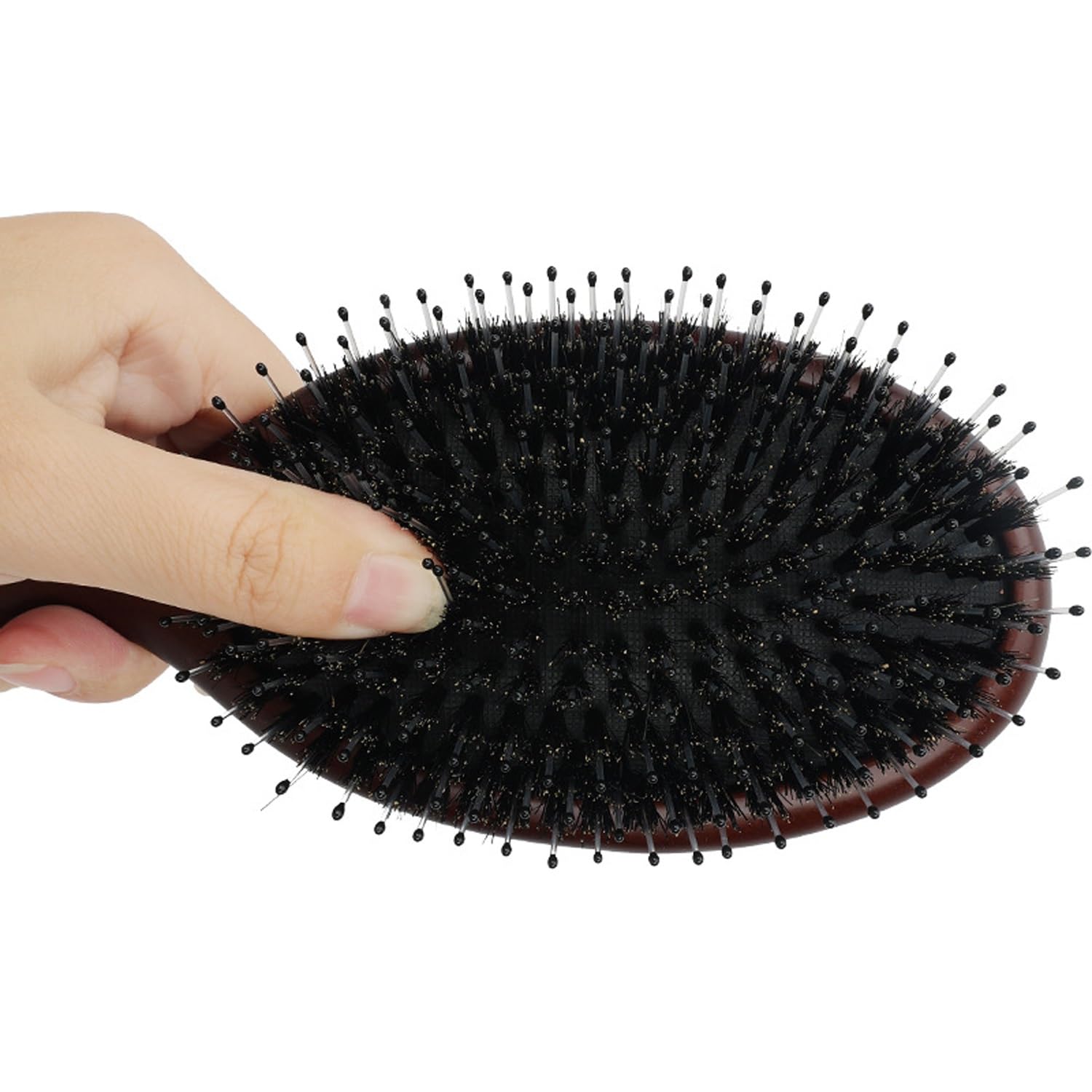 Cepillo para el Cabello, Peine masajeador con cerdas de jabalí, Ideal para Cabello húmedo o seco, Cepillo para el Cabello Que no se enreda (un Color L)