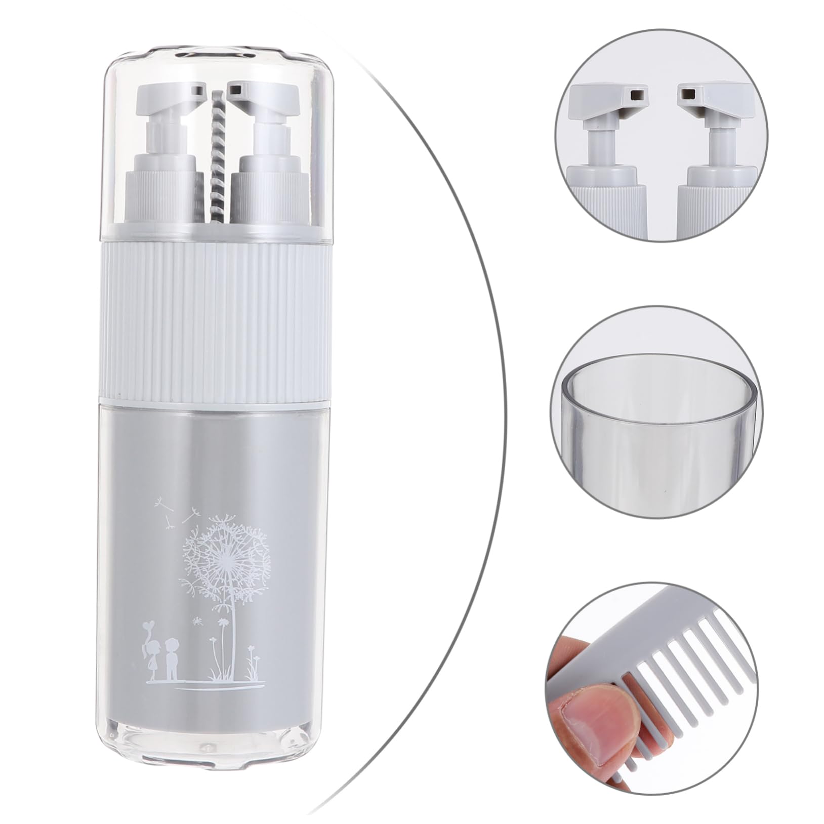 BESTYASH 2 Ensembles Organisateur De Voyage pour Dents Dentifrice avec Flacons Élégant Durable 5 Pièces * 2