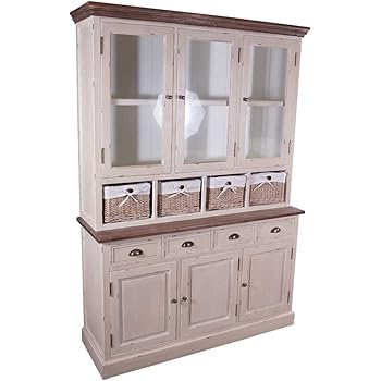 Anrichte Sideboard Antikstil altweiß Vintage Küchenboard ...
