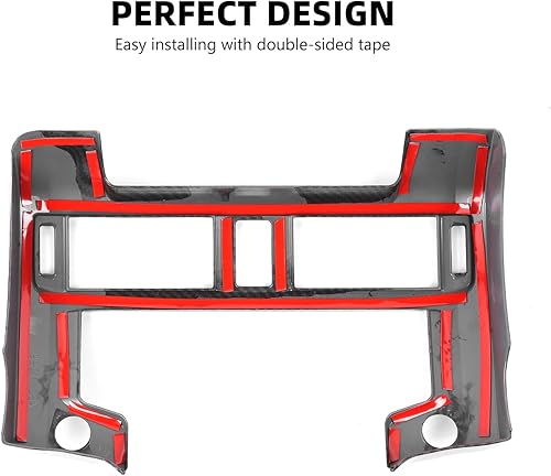 Miniatura 5 de RAZPOY Cubierta de panel de navegación para 4Runner 2020+, cubierta de consola central, cubierta de tablero GPS, compatible con accesorios