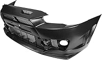 Vista 3 de Conversión de parachoques delantero compatible con MITSUBISHI LANCER 2008-2015, kit de carrocería de conversión de cubierta de parachoques negro PP