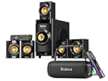 Small Surround Sound Systems Home Theater Speakers with a Deep Bass Wireless Karaoke Machine Portable Bluetooth Speaker