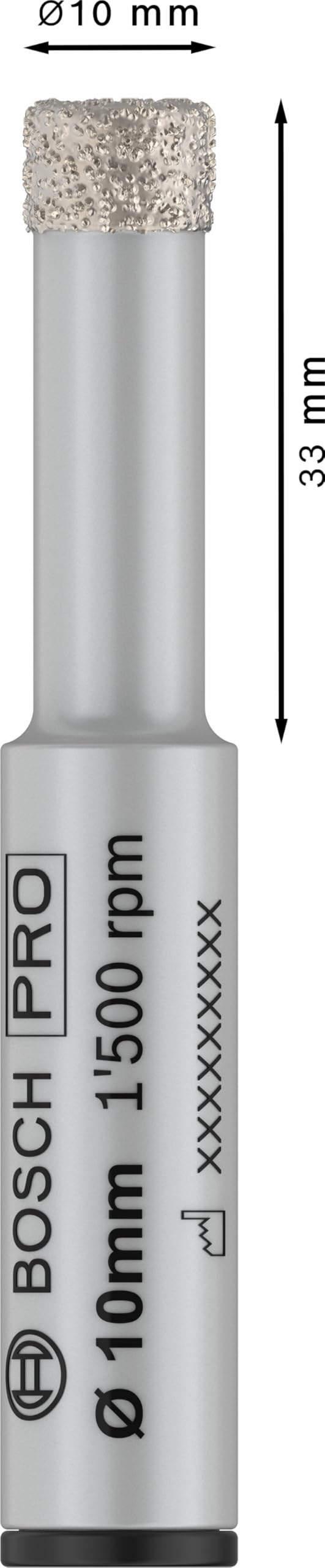 Bosch 1x Broca PRO Ceramic dry, vástago de inserción cilíndrico