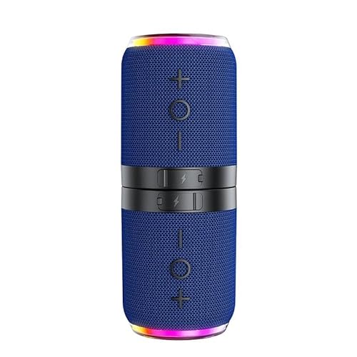 2 in 1 Portable Splittable Bluetooth Speaker, Waterproof Split Wireless Speaker Bluetooth V5.4 with 20W Loud Stereo Sound, Wireless Pairing for Home, Outdoor or Travel (Blue)