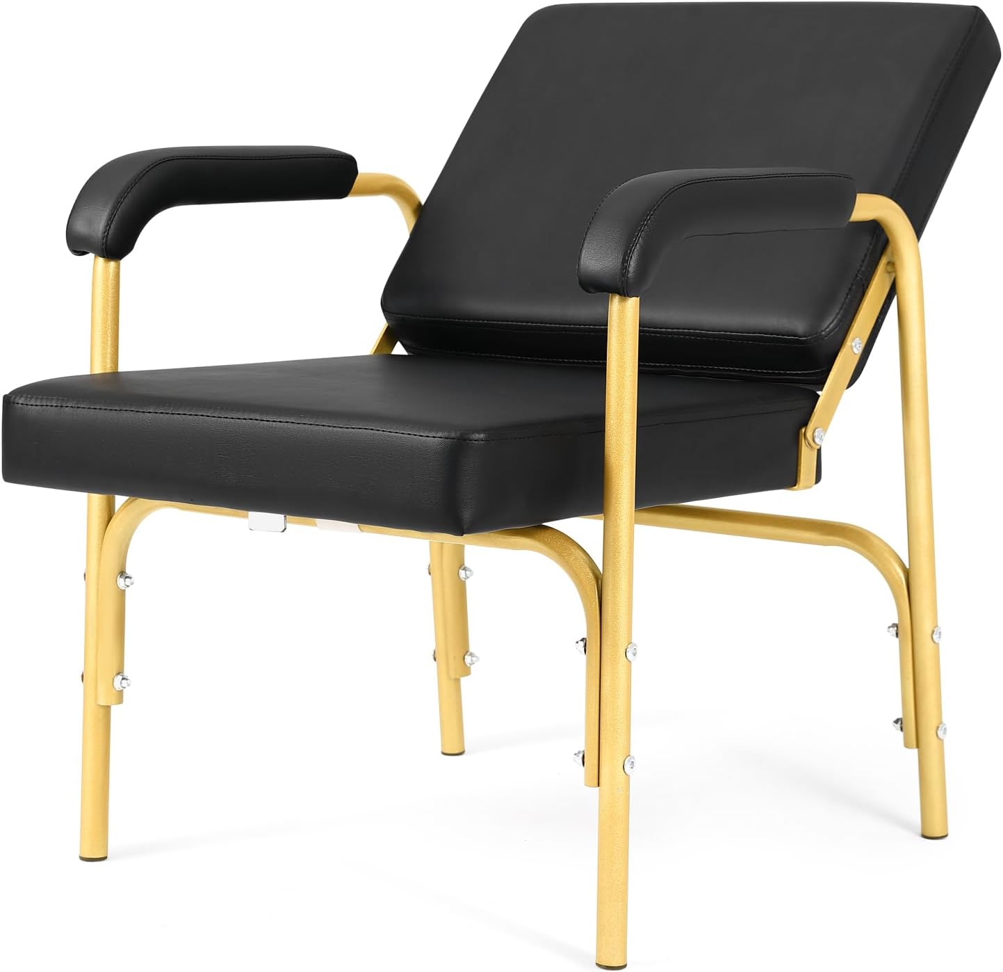 Artist hand Shampoo Chair for Salon Reclinng Salon Chair Barber Chair Hair Stylist Chair Auto Recline Chairs Shampoo Spa Beauty Equipment(Gold)