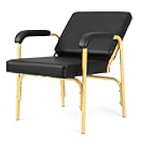 Artist hand Shampoo Chair for Salon Reclinng Salon Chair Barber Chair Hair Stylist Auto Recline Chairs Shampoo Spa Beauty Equipment(Gold)