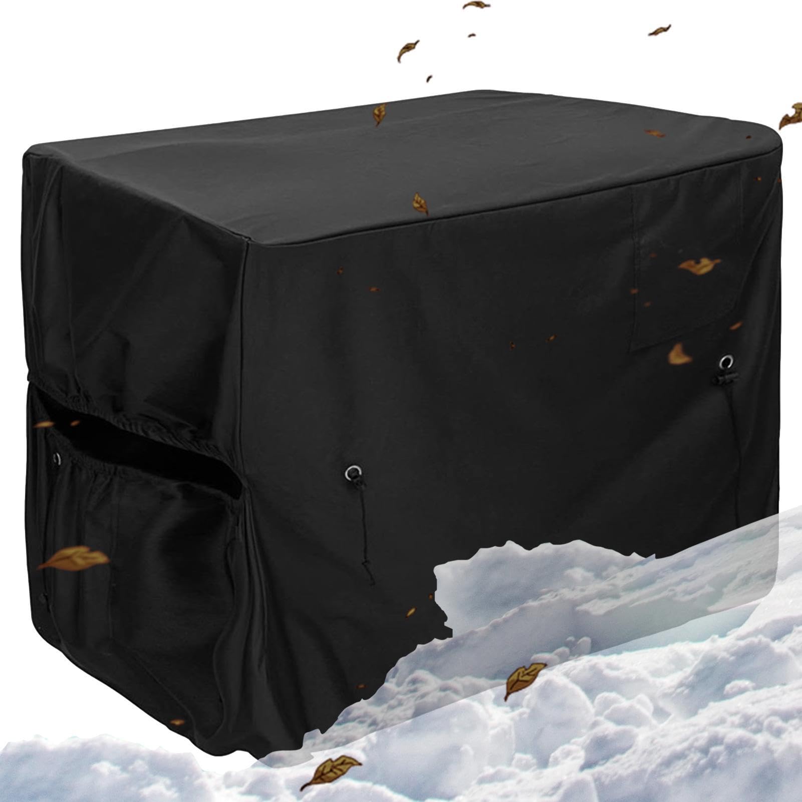 Housse De Protection Hiver Pour Pompe à Chaleur / Climatisation Extérieure - Oxford Imperméable - 101x86x78 Cm - 4