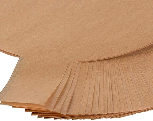 Miniatura 5 de 100 piezas de papel de pergamino redondo de papel de pergamino marrón de 6 pulgadas con pestañas de elevación para cocinar pasteles horneados horno