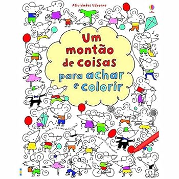 Paperback Um Montão de Coisas Para Achar e Colorir [Portuguese] Book