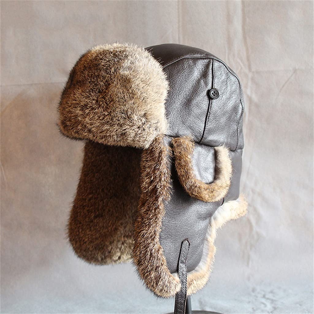 Weibliche Winter-Thunderbolt-Mütze, verdickter Radfahren-Gehörschutz Plus Fleece-Plüsch-warme Mütze (D 6 7/8)