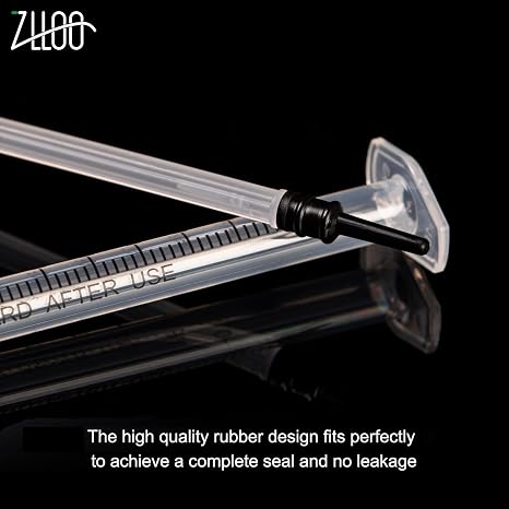1ml/cc Plastic Tube with 25G-25mm Head Disposable Luer-Lock Independent Packaging Easy to Use (Pack of 50)