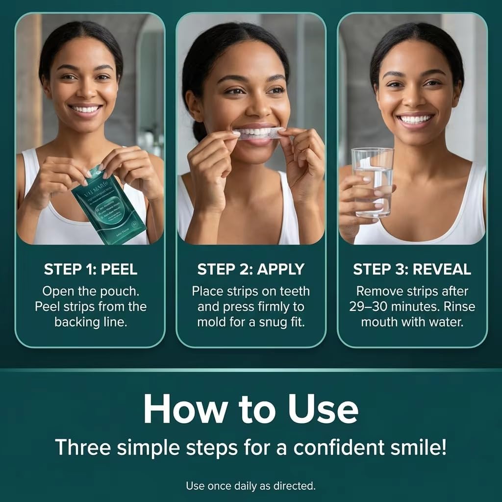 Sensitive Teeth Whitening Strips - Winter Mint -4 Sensitive Teeth Whitening Strips - Winter Mint -4