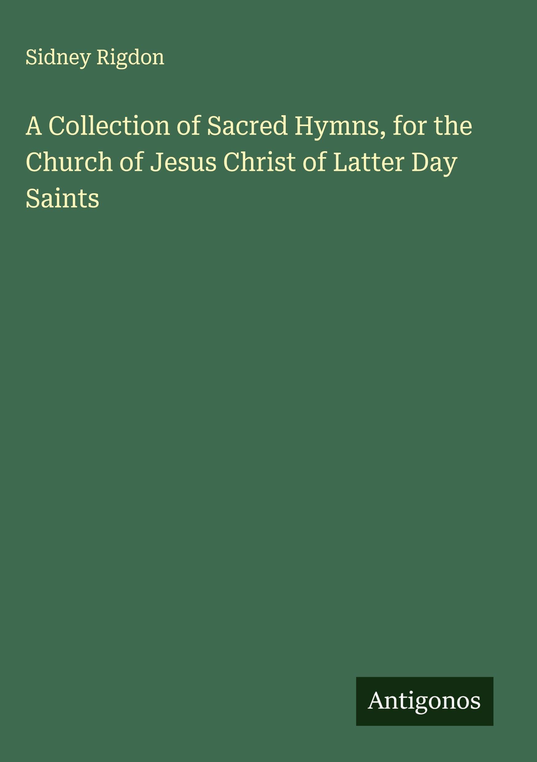 Cantiques Sacrés Église de Jésus-Christ des Saints des Derniers Jours recueil de chant mormon