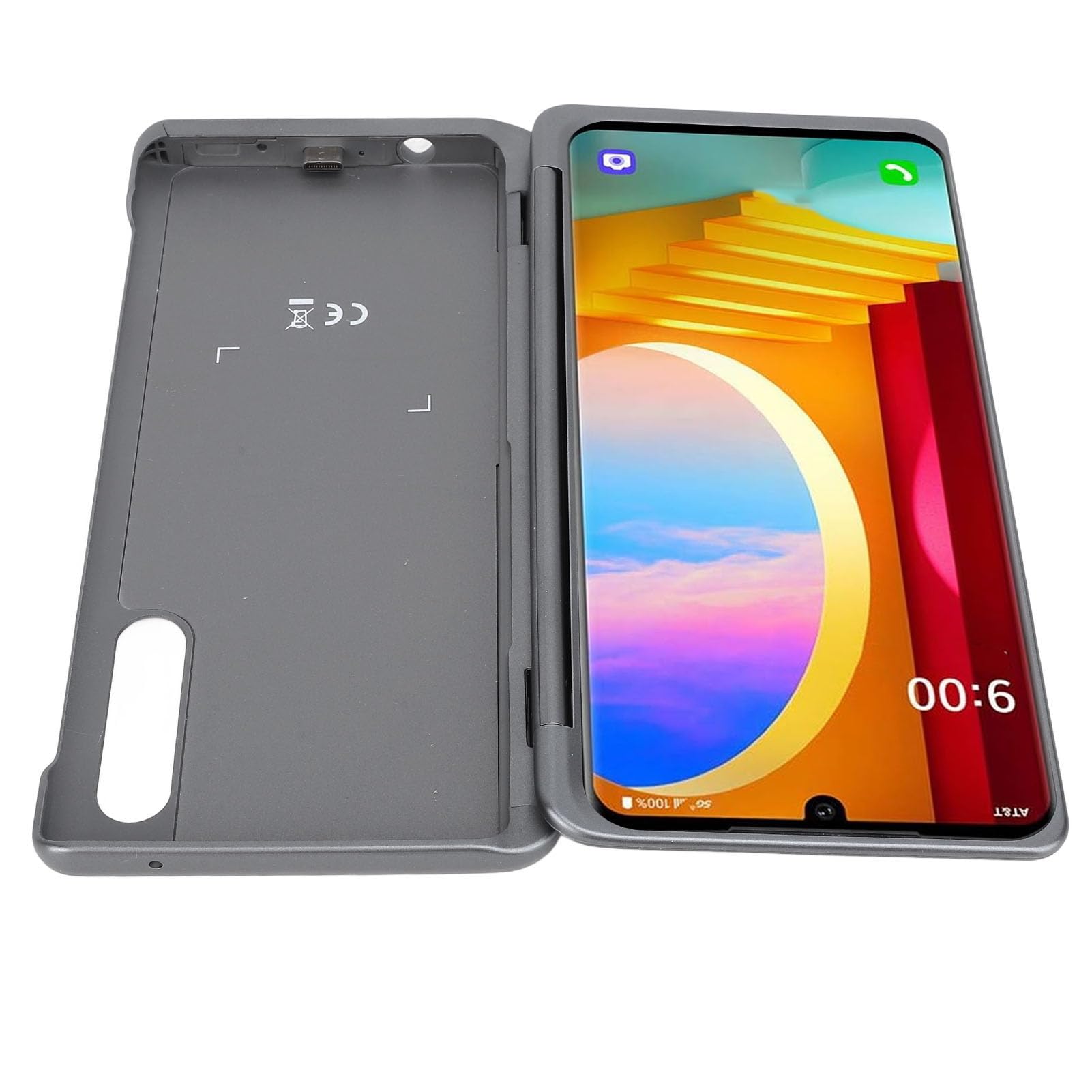 Cryfokt Versatile Dual Screen Phone Case for Velvet 5G and G9 with (GRAY)