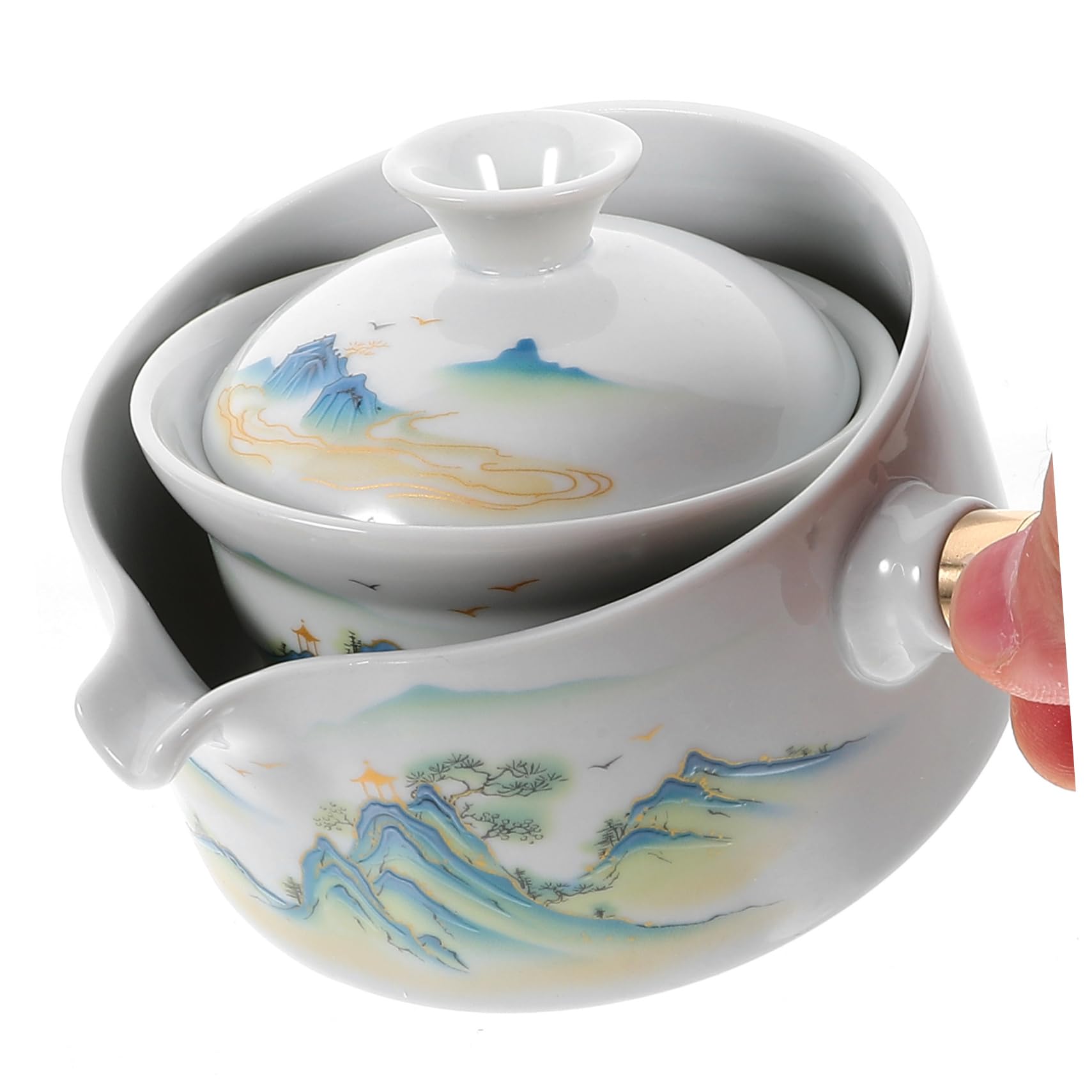 ABOOFAN Set Da 3 Teiere Con Infusore Per Il Tè Dal Design Unico Bollitore in Ceramica Con Comoda Maniglia