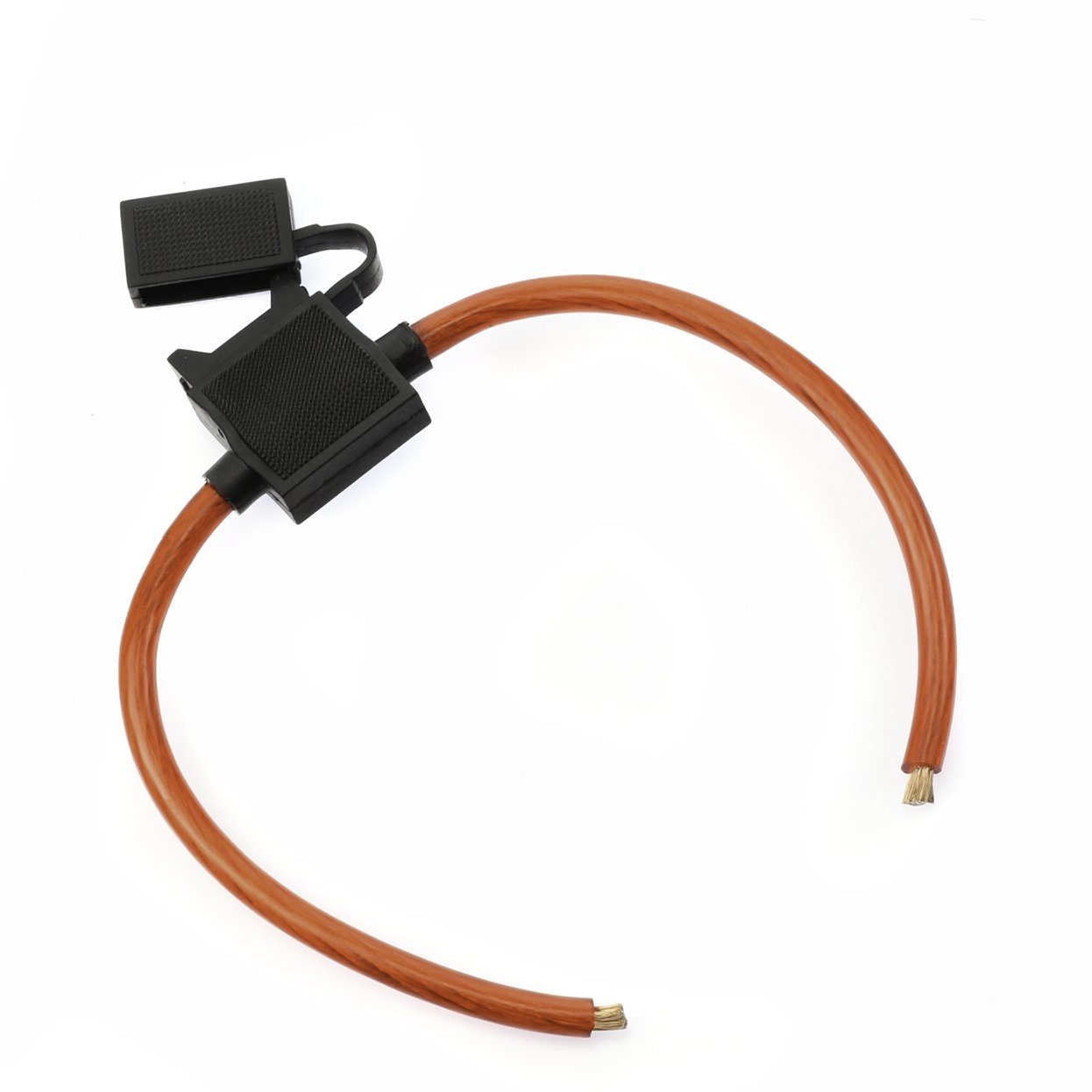Voodoo - Portafusibile in linea ATC da 8 gauge con coperchio e 1 fusibile (30 Amp)