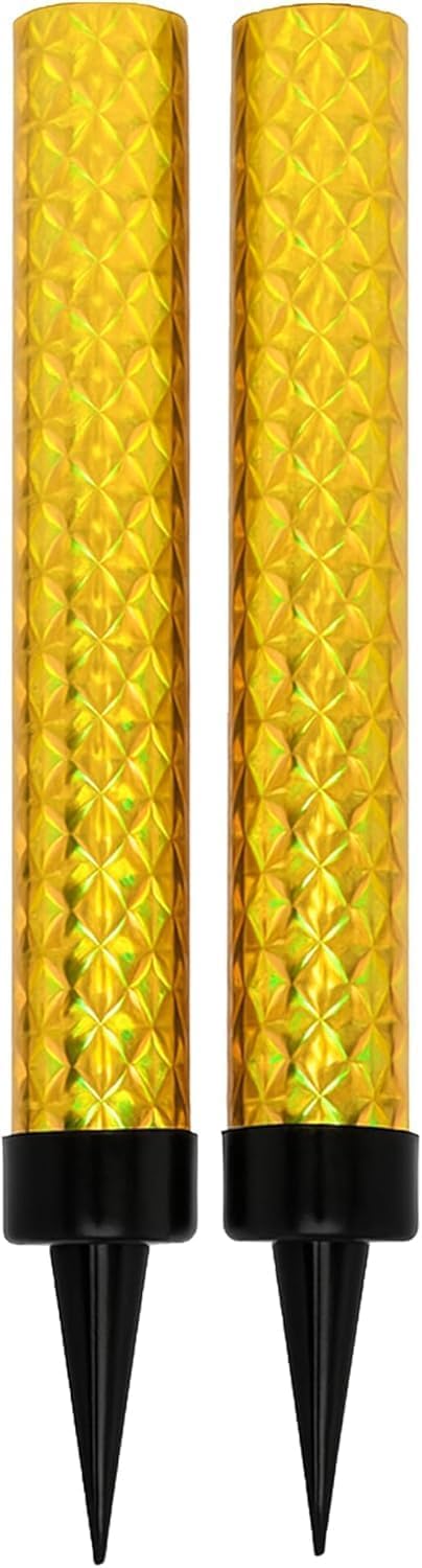 Gold Ice Fountain Candles, Pack of 2 – 12cm Metallic Cake Sparklers with Reflective Diamond Finish – Birthday Cake Fountain Candles for Parties & Celebrations