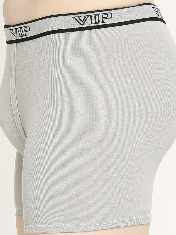 Image of VIP Advanta 100% Ribbed Cotton Fabric Trunk Combo Set for Mens with Covered Elastic Waistband