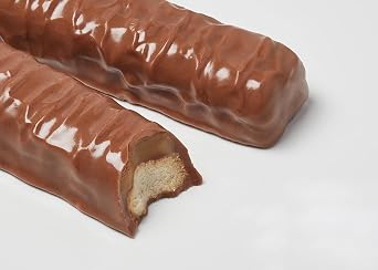 Milk Chocolate Twin Chocolates Stick Bar With Biscuit & Caramel, Bulk Chocolate, 20 Snacks of 50g Caramel Chocolate Snack Bars
