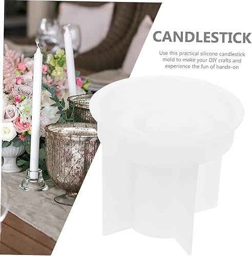 Miniatura 6 de Amosfun 2 moldes de silicona para candelabros de resina epoxi para candelabros de cristal de resina epoxi moldes de silicona para candelabros para