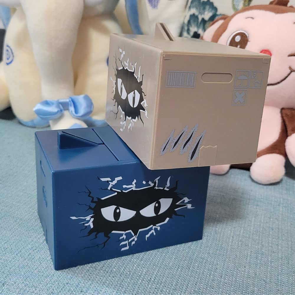 Ghost Hand Piggy Bank, Funny Terrible Stealing Coin Bank Prank Toy Money Saving Box Surprise Money Bank Toy (Grey)