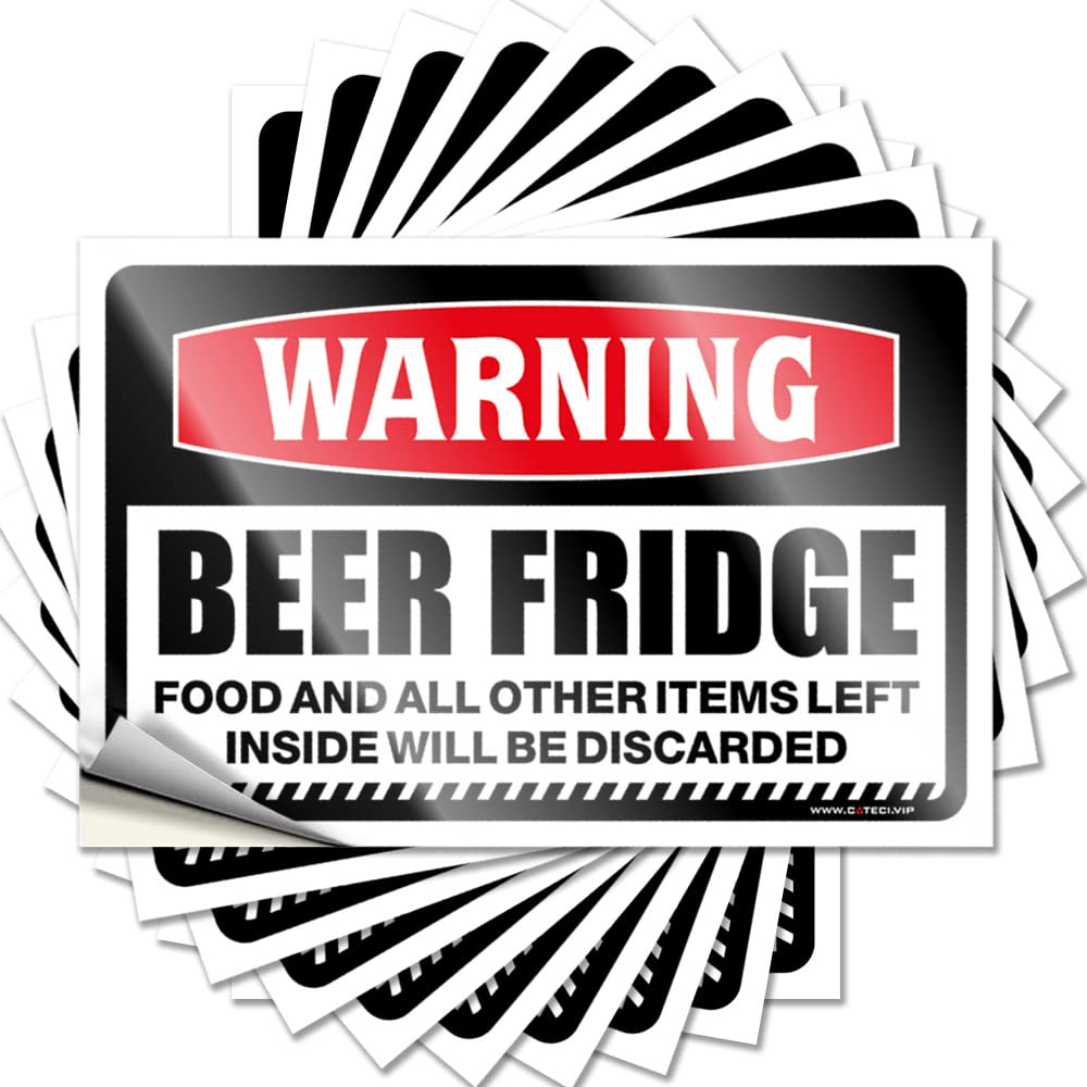 Roll Bumper - Crazy Dart Bottle Warning Beer Fridge(12X18CM)