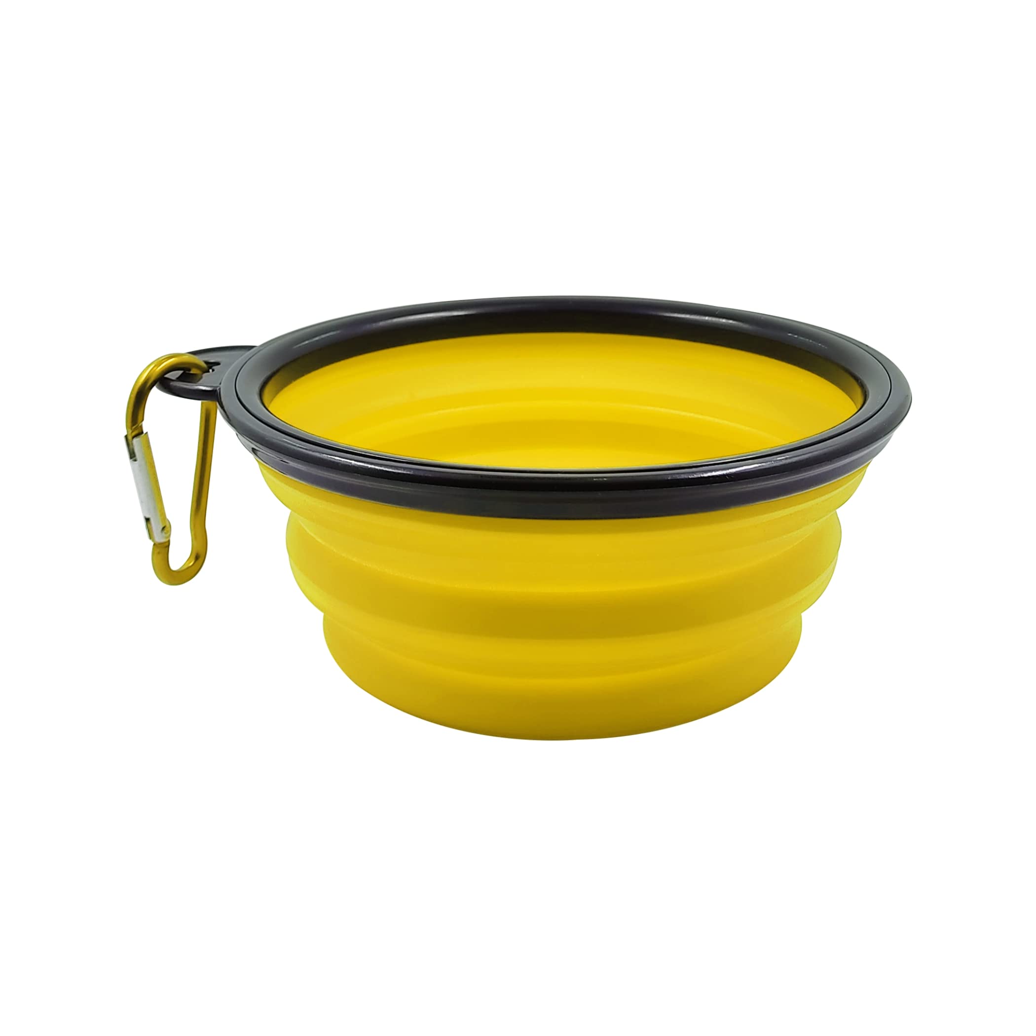 Brain Freezer Silicone Dog Bowl, Foldable Expandable Cup Dish for Pet Cat Food Water Feeding, Portable Travel Bowl with a Free Hook - Yellow (B0C49679NQ) Amazon Price History, Amazon Price Tracker