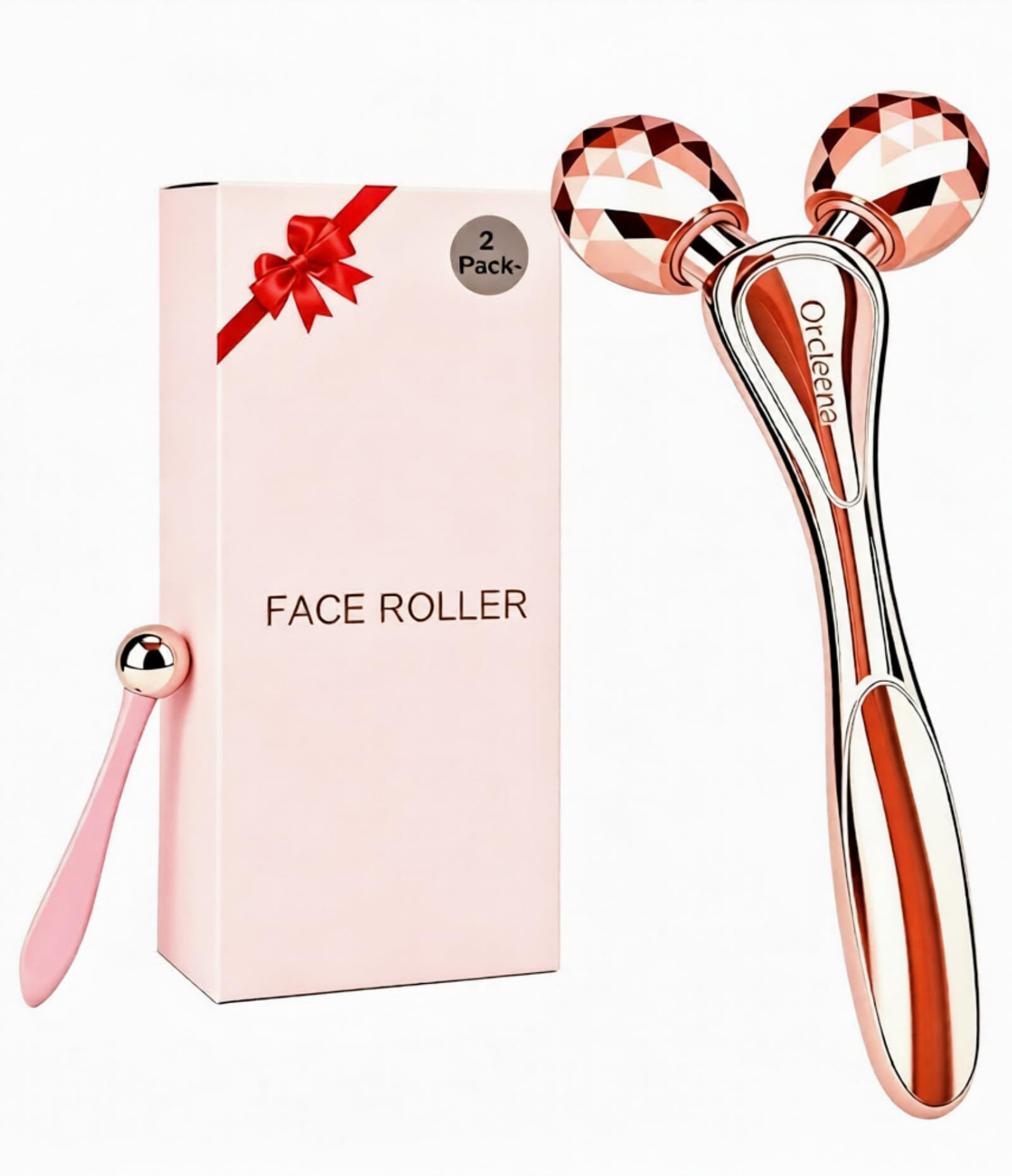 Amazon.com: ORCLEENA 3D Face Roller Metal Facial Massager Face