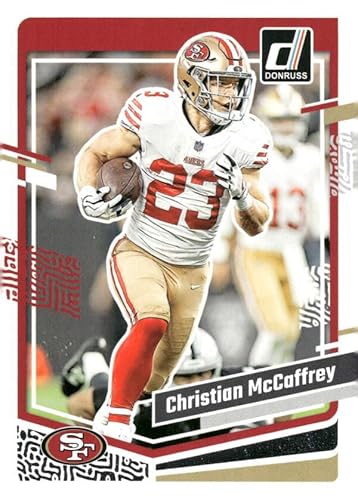 2023 DONRUSS 267 CHRISTIAN MCCAFFREY SAN FRANCISCO 49ERS FOOTBALL OFFICIAL TRADING CARD OF NFL