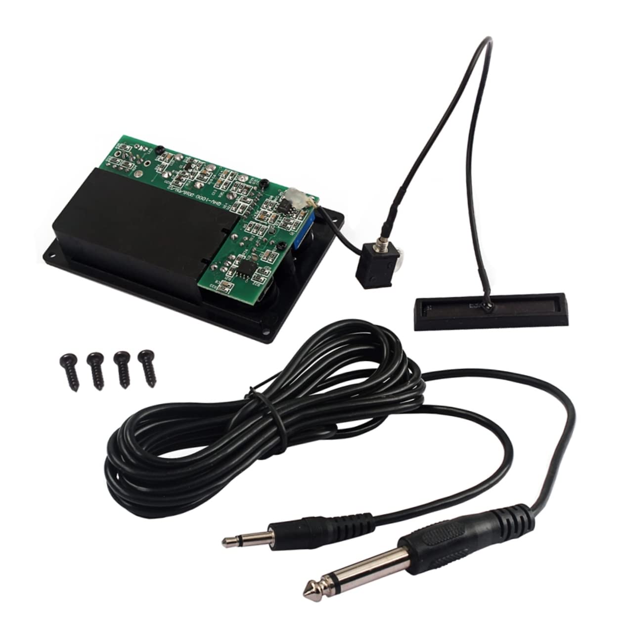 ibasenice 3sets Mute Preamp Pickup Eq Per Violino Elettrico Accessorio Piezoelettrico Con Cavo Di Uscita Per Del Suono e Suppressore Di Rumore Facile Da Trasportare Per Performance Live