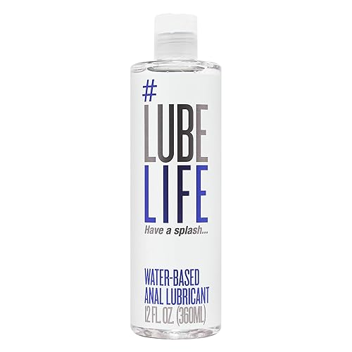 LubeLife Water-Based Anal Lube for Men, Women & Couples – Personal Lubricant Safe for Ingestion, Toy & Condom Compatible, Water Based Lubricant Gel for Privacy & Intimacy (12 Fl Oz) - Unflavored - 12 Fl Oz (Pack of 1)