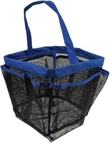 Organizador colgante para ducha con 8 bolsillos de malla de secado rápido, jabón de baño cosméticos, champú, bolsa portátil para universidad,