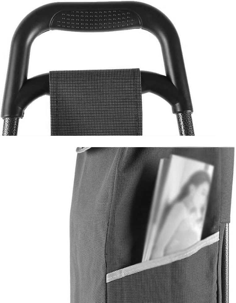 Carrito plegable de hierro ligero para compras con tejido impermeable, plegable para viaje miniatura 7