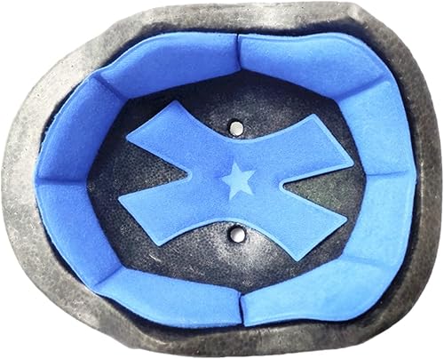 Kit de almohadillas de espuma con relleno interior para casco, esponja sellada azul-rosa, forro de protección, forro de protección, juego de