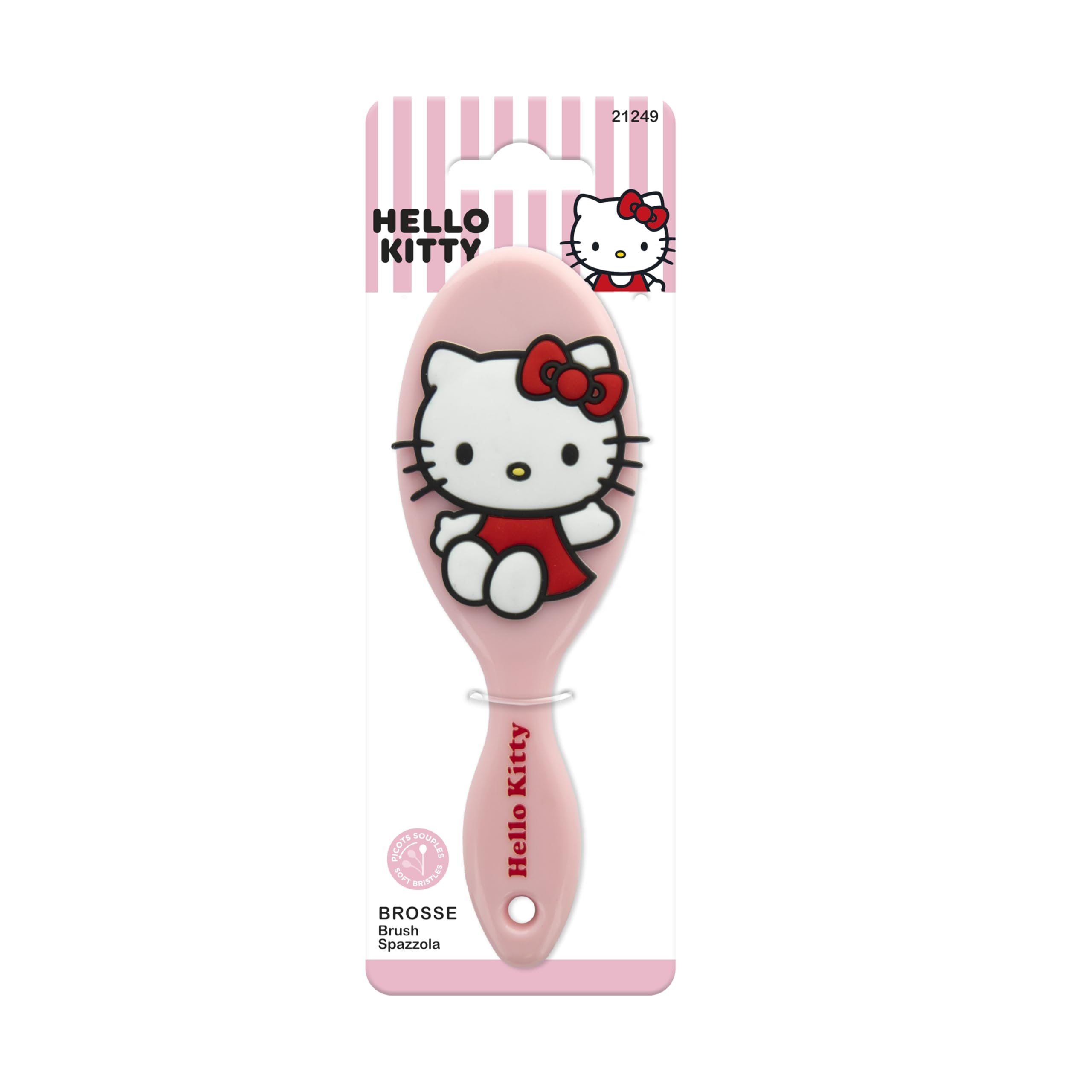 Hello Kitty - Gentle Detangling Hair Brush - Medium Size - Official Sanrio Product
