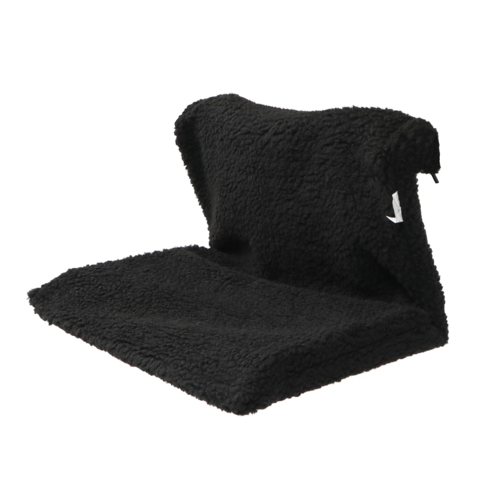 Housoutil Lit de Radiateur pour Chat Noir, Hamac en Polaire, Ambiance Noël