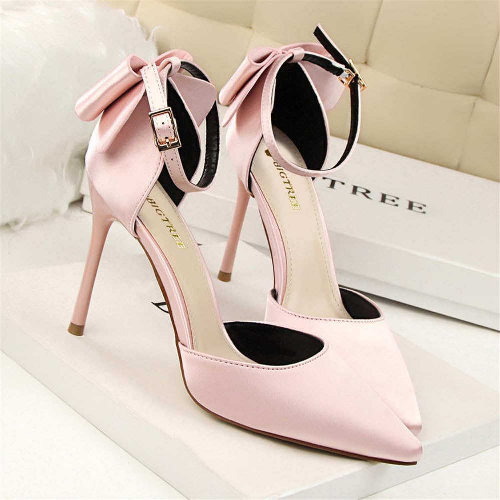 Zapatos de Tacón de Aguja Puntiagudo Punta Cerrada Diseño Elegante Modo para Fiesta y Boda para Mujer 10 CM