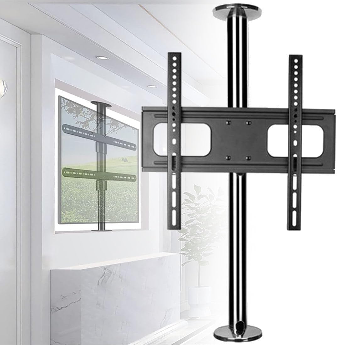 Adjustable TV Mount Bracket - 360 Degree Rotating Frame Floor Stand, Partition Wall Rotating Rack, Rotating TV Cabinet Rotating Base, Fits 32-55inch LED Screen Display