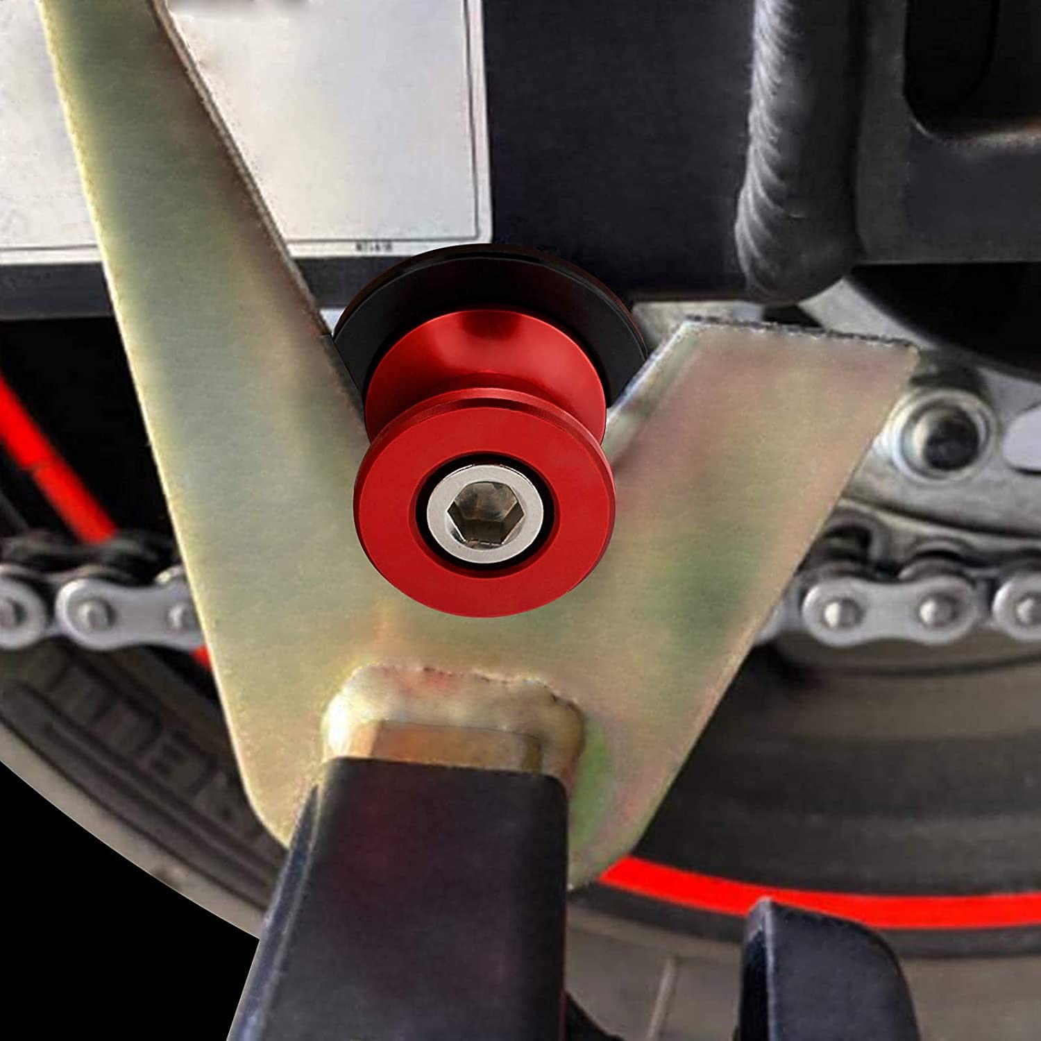 2 Nottolini M8*1.5 Per Forcellone Motocicletta - Supporti Antiribaltamento Per Kawasaki, BMW, Honda - Foto 5