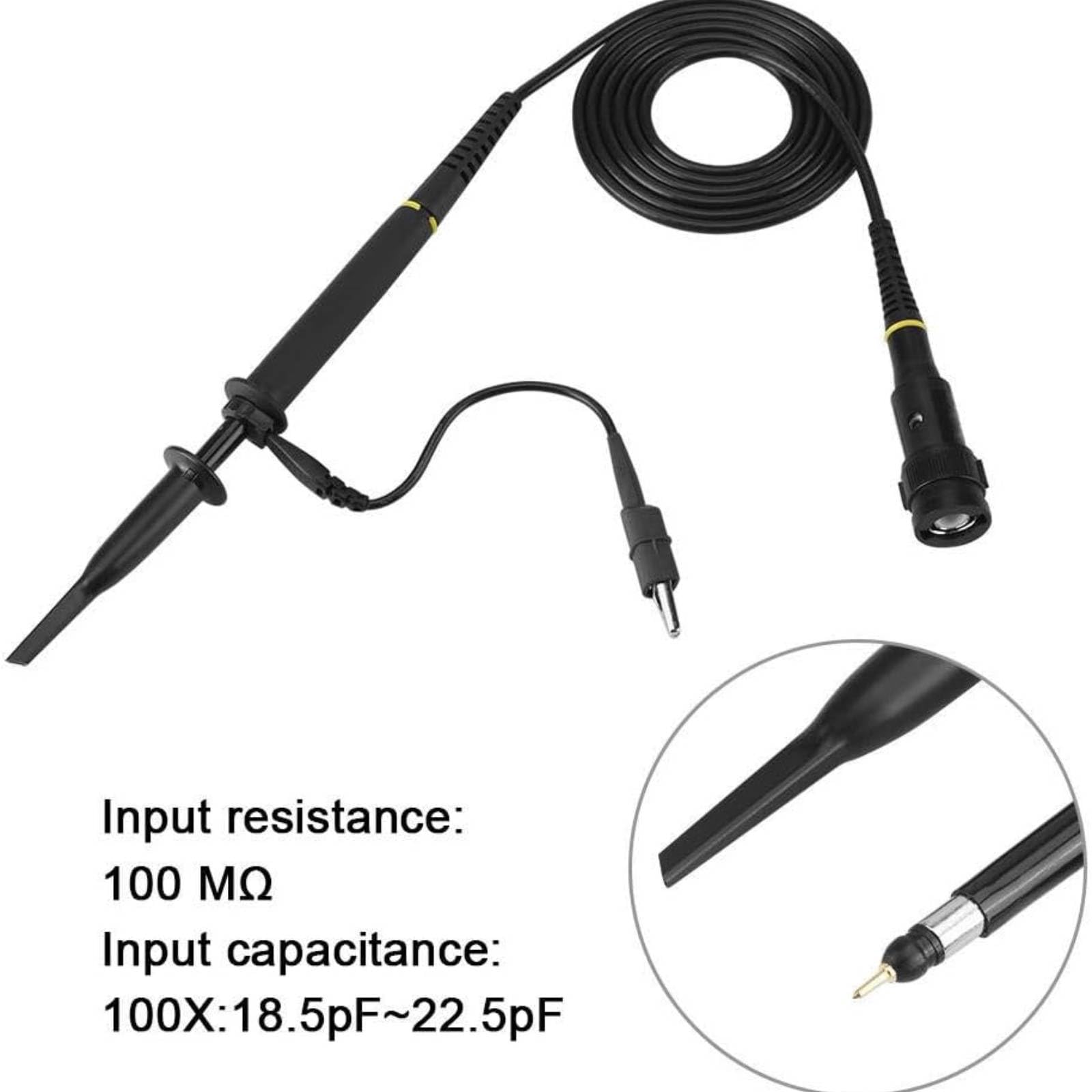 Oszilloskop-Tastkopf-Set, P4060 Hochspannung 2000V 60MHz 1:100 Dämpfung Oszilloskop Probe Kit Digitale Clips Oszilloskopsonde, Universal Oszilloskop Sonde mit Zubehör,für BNC Kopfoszilloskop