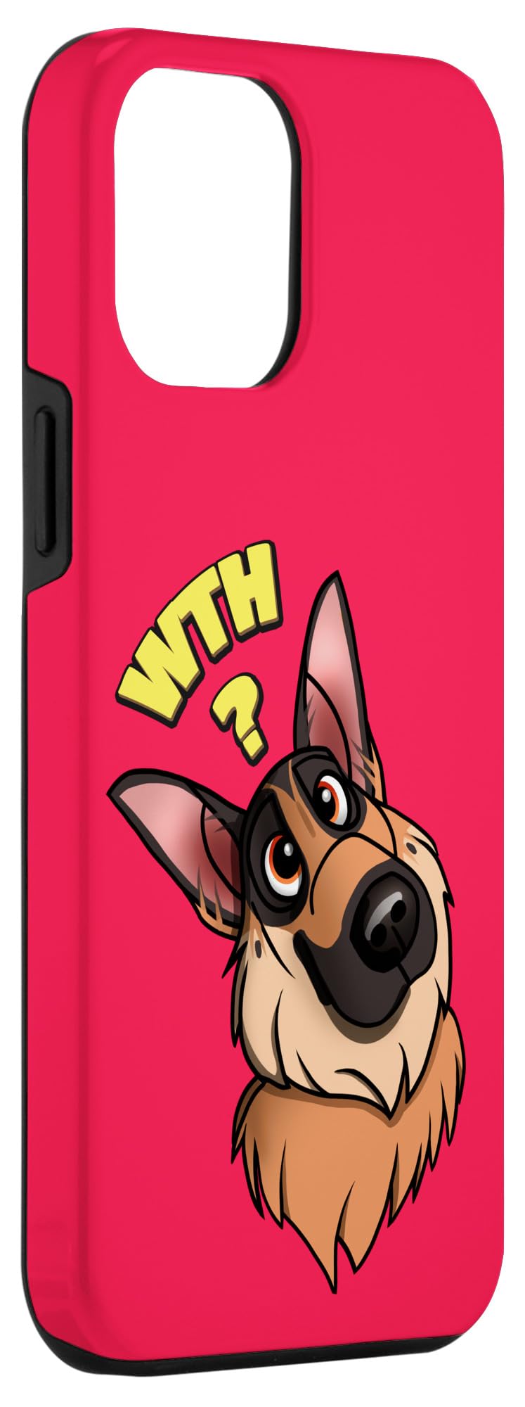 iPhone 12 Pro Max German Shepherd Head Tilting What in the heck Case - Image 3