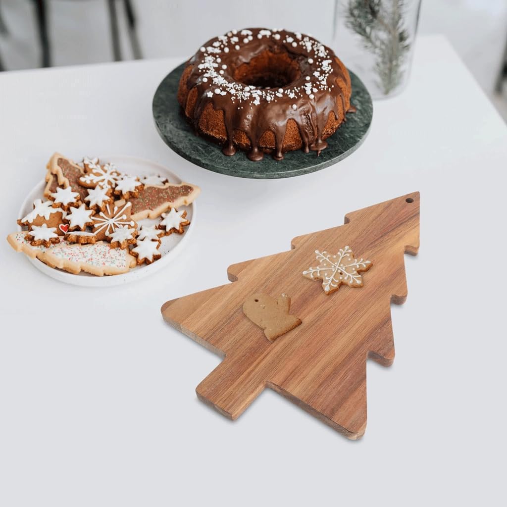 Albero di Natale Tagliere per salumi Tagliere da cucina Piatto per alimenti in legno Vassoio per pane Piatto per sushi per