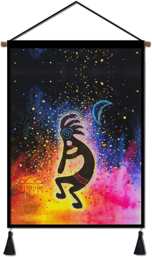 Portable Wall Art Hanging Poster, Kokopelli Character Print